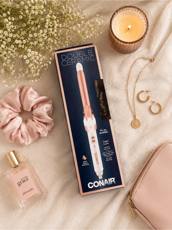 Conair Other - New in Box Conair 3/4 Inch Barrel Double Ceramic Curling Iron Rose Gold & White